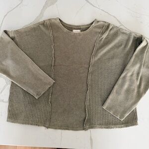 Altar'd State Ribbed Knit Top